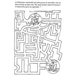 Dessin à colorier: Labyrinthes (Éducatifs) #126615 - Coloriages à Imprimer Gratuits