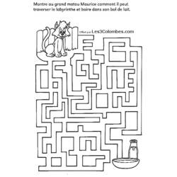 Dessin à colorier: Labyrinthes (Éducatifs) #126654 - Coloriages à Imprimer Gratuits