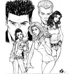 Dessin à colorier: Buffy contre les vampires (Émissions de Télévision) #152700 - Coloriages à Imprimer Gratuits