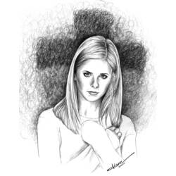 Dessin à colorier: Buffy contre les vampires (Émissions de Télévision) #152926 - Coloriages à Imprimer Gratuits