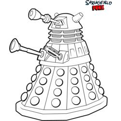 Dessin à colorier: Doctor Who (Émissions de Télévision) #153105 - Coloriages à Imprimer Gratuits