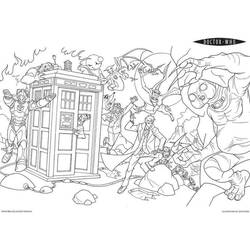 Dessin à colorier: Doctor Who (Émissions de Télévision) #153108 - Coloriages à Imprimer Gratuits