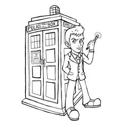 Dessin à colorier: Doctor Who (Émissions de Télévision) #153126 - Coloriages à Imprimer Gratuits