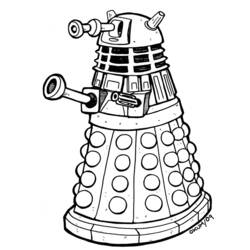Dessin à colorier: Doctor Who (Émissions de Télévision) #153139 - Coloriages à Imprimer Gratuits
