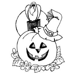 Dessin à colorier: Halloween (Fêtes et Occasions spéciales) #55146 - Coloriages à Imprimer Gratuits