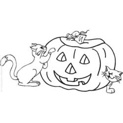 Dessin à colorier: Halloween (Fêtes et Occasions spéciales) #55485 - Coloriages à Imprimer Gratuits