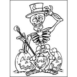Dessin à colorier: Jour des Morts (Fêtes et Occasions spéciales) #60192 - Coloriages à Imprimer Gratuits
