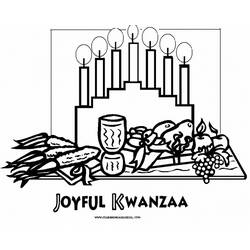 Dessin à colorier: Kwanzaa (Fêtes et Occasions spéciales) #60425 - Coloriages à Imprimer Gratuits