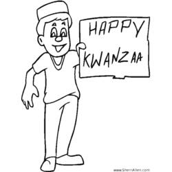 Dessin à colorier: Kwanzaa (Fêtes et Occasions spéciales) #60471 - Coloriages à Imprimer Gratuits