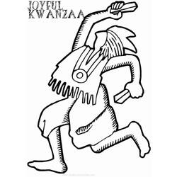 Dessin à colorier: Kwanzaa (Fêtes et Occasions spéciales) #60477 - Coloriages à Imprimer Gratuits