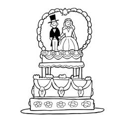 Dessin à colorier: Mariage (Fêtes et Occasions spéciales) #55955 - Coloriages à Imprimer Gratuits