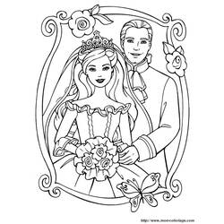Dessin à colorier: Mariage (Fêtes et Occasions spéciales) #55959 - Coloriages à Imprimer Gratuits