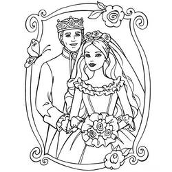 Dessin à colorier: Mariage (Fêtes et Occasions spéciales) #55966 - Coloriages à Imprimer Gratuits