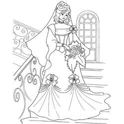 Dessin à colorier: Mariage (Fêtes et Occasions spéciales) #55967 - Coloriages à Imprimer Gratuits