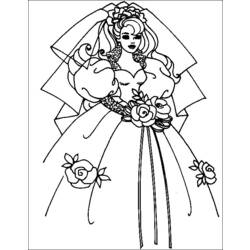 Dessin à colorier: Mariage (Fêtes et Occasions spéciales) #56022 - Coloriages à Imprimer Gratuits