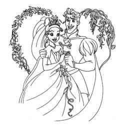 Dessin à colorier: Mariage (Fêtes et Occasions spéciales) #56074 - Coloriages à Imprimer Gratuits