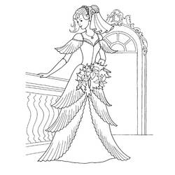 Dessin à colorier: Mariage (Fêtes et Occasions spéciales) #56099 - Coloriages à Imprimer Gratuits