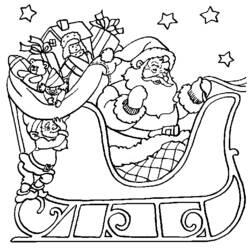 Dessin à colorier: Noël (Fêtes et Occasions spéciales) #54749 - Coloriages à Imprimer Gratuits