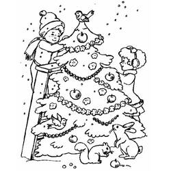 Dessin à colorier: Noël (Fêtes et Occasions spéciales) #54841 - Coloriages à Imprimer Gratuits