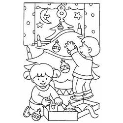 Dessin à colorier: Noël (Fêtes et Occasions spéciales) #54865 - Coloriages à Imprimer Gratuits
