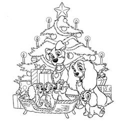 Dessin à colorier: Noël (Fêtes et Occasions spéciales) #54932 - Coloriages à Imprimer Gratuits