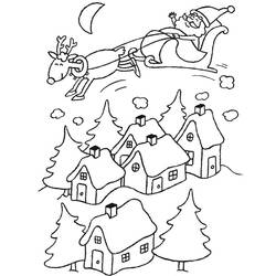 Dessin à colorier: Noël (Fêtes et Occasions spéciales) #54965 - Coloriages à Imprimer Gratuits