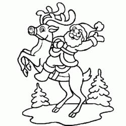 Dessin à colorier: Noël (Fêtes et Occasions spéciales) #55011 - Coloriages à Imprimer Gratuits