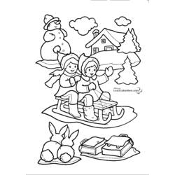 Dessin à colorier: Noël (Fêtes et Occasions spéciales) #55043 - Coloriages à Imprimer Gratuits