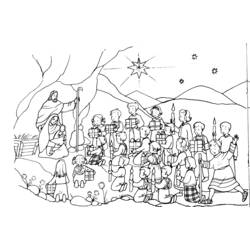 Dessin à colorier: Noël (Fêtes et Occasions spéciales) #55095 - Coloriages à Imprimer Gratuits