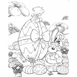 Dessin à colorier: Pâques (Fêtes et Occasions spéciales) #54400 - Coloriages à Imprimer Gratuits