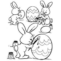 Dessin à colorier: Pâques (Fêtes et Occasions spéciales) #54494 - Coloriages à Imprimer Gratuits