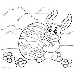 Dessin à colorier: Pâques (Fêtes et Occasions spéciales) #54669 - Coloriages à Imprimer Gratuits