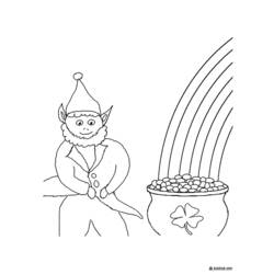 Dessin à colorier: Saint Patrick (Fêtes et Occasions spéciales) #57939 - Coloriages à Imprimer Gratuits