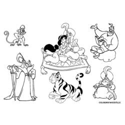 Dessin à colorier: Aladdin (Films d'animation) #127596 - Coloriages à Imprimer Gratuits