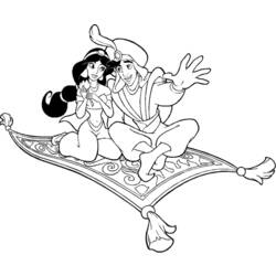 Dessin à colorier: Aladdin (Films d'animation) #127599 - Coloriages à Imprimer Gratuits