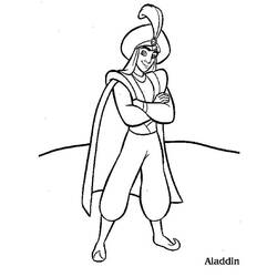Dessin à colorier: Aladdin (Films d'animation) #127682 - Coloriages à Imprimer Gratuits