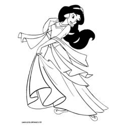 Dessin à colorier: Aladdin (Films d'animation) #127689 - Coloriages à Imprimer Gratuits
