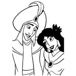 Dessin à colorier: Aladdin (Films d'animation) #127787 - Coloriages à Imprimer Gratuits