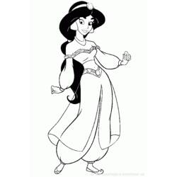 Dessin à colorier: Aladdin (Films d'animation) #127835 - Coloriages à Imprimer Gratuits