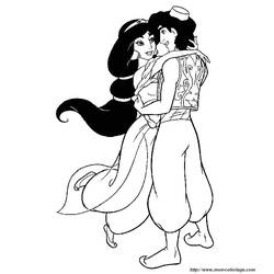 Dessin à colorier: Aladdin (Films d'animation) #127856 - Coloriages à Imprimer Gratuits