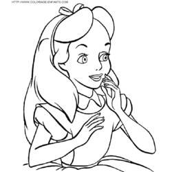 Dessin à colorier: Alice au pays des merveilles (Films d'animation) #127887 - Coloriages à Imprimer Gratuits