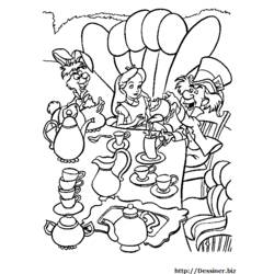 Dessin à colorier: Alice au pays des merveilles (Films d'animation) #127912 - Coloriages à Imprimer Gratuits
