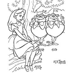 Dessin à colorier: Alice au pays des merveilles (Films d'animation) #127935 - Coloriages à Imprimer Gratuits