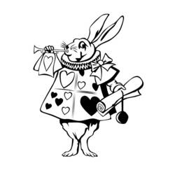 Dessin à colorier: Alice au pays des merveilles (Films d'animation) #127945 - Coloriages à Imprimer Gratuits