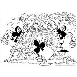 Dessin à colorier: Alice au pays des merveilles (Films d'animation) #127976 - Coloriages à Imprimer Gratuits