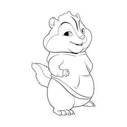 Dessin à colorier: Alvin et les Chipmunks (Films d'animation) #128239 - Coloriages à Imprimer Gratuits