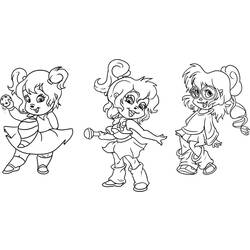 Dessin à colorier: Alvin et les Chipmunks (Films d'animation) #128252 - Coloriages à Imprimer Gratuits