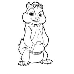 Dessin à colorier: Alvin et les Chipmunks (Films d'animation) #128285 - Coloriages à Imprimer Gratuits