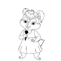 Dessin à colorier: Alvin et les Chipmunks (Films d'animation) #128356 - Coloriages à Imprimer Gratuits