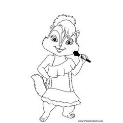 Dessin à colorier: Alvin et les Chipmunks (Films d'animation) #128395 - Coloriages à Imprimer Gratuits